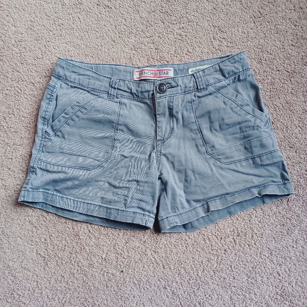 Girls' Gray Utility Shorts